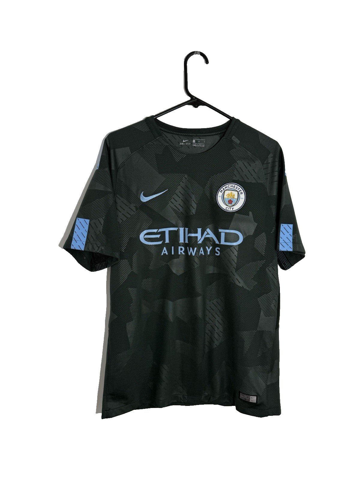 Man City Kun Aguero #10 2017/18 Medium 3rd Shirt Excellent Condition 847259-333
