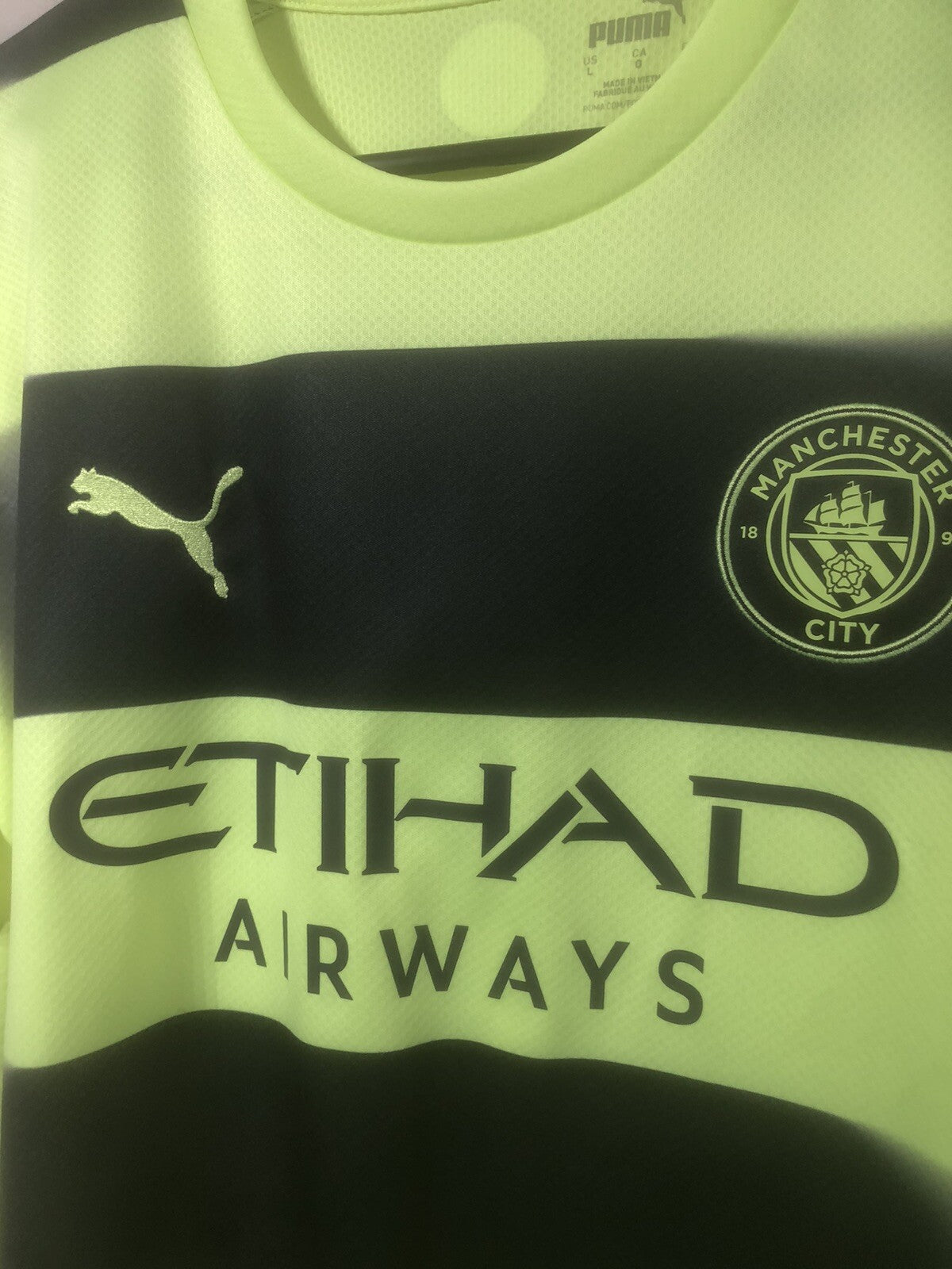 Manchester City Foden #47 2022/23 Large 3rd Shirt Excellent Condition 765734-03