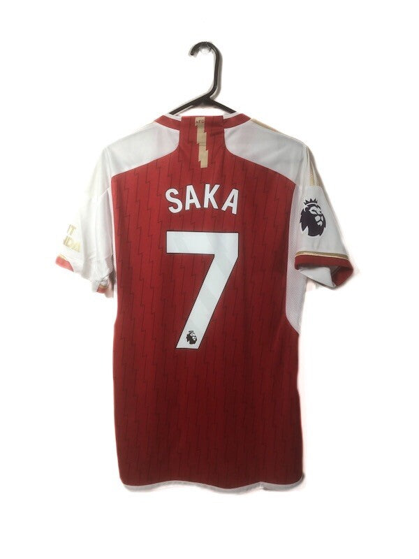 Arsenal Saka #7 2023/24 Medium Home Shirt Adidas Excellent Condition HR6929
