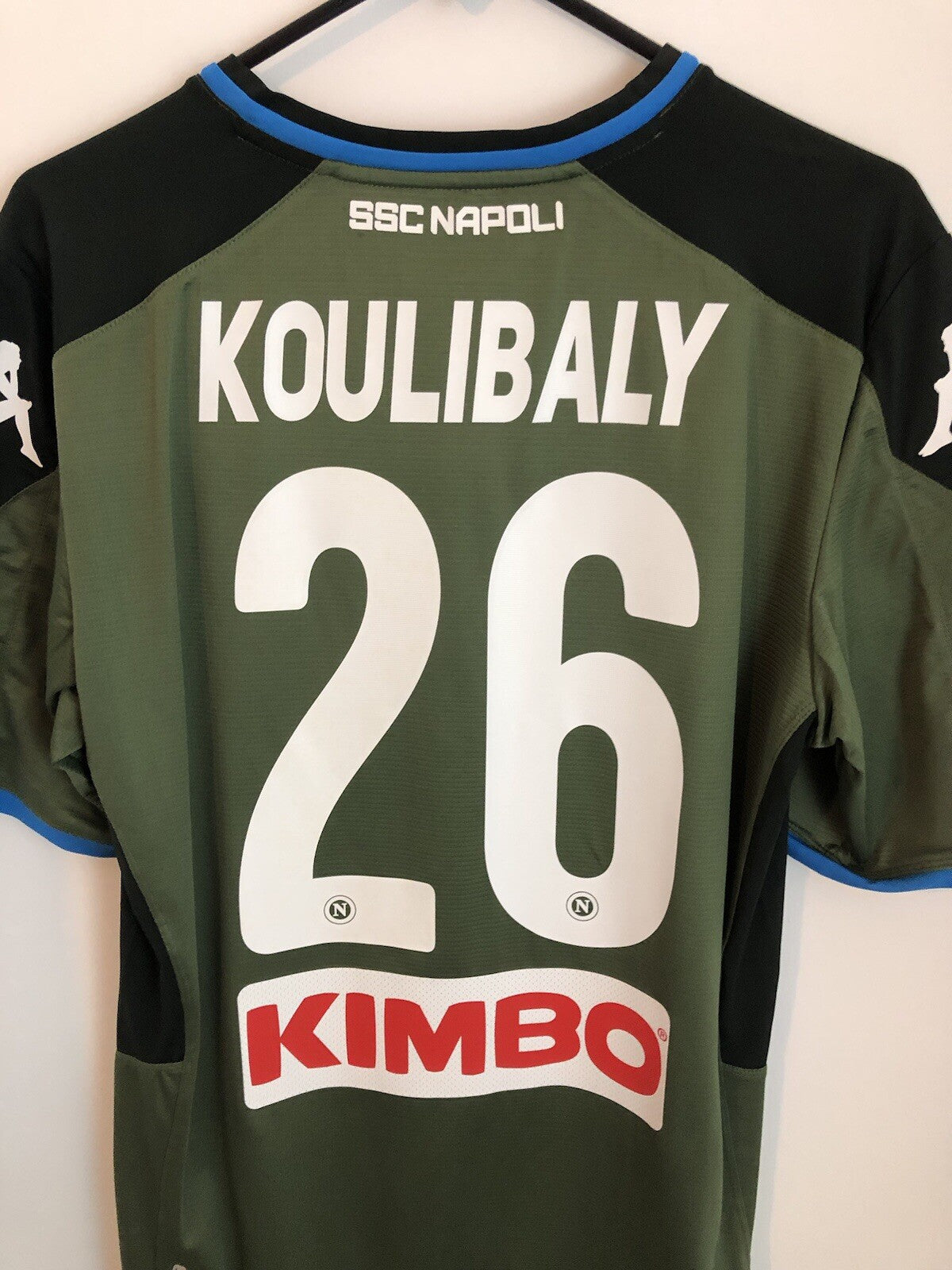 Napoli Koulibaly #26 2019/20 Kappa Xl Away Shirt BNWT 304NWA0