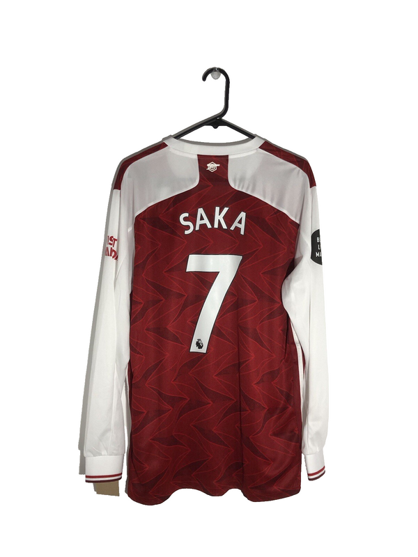 Arsenal Saka #7 2020/21 XL LS Home Football Shirt BNWT FH7814