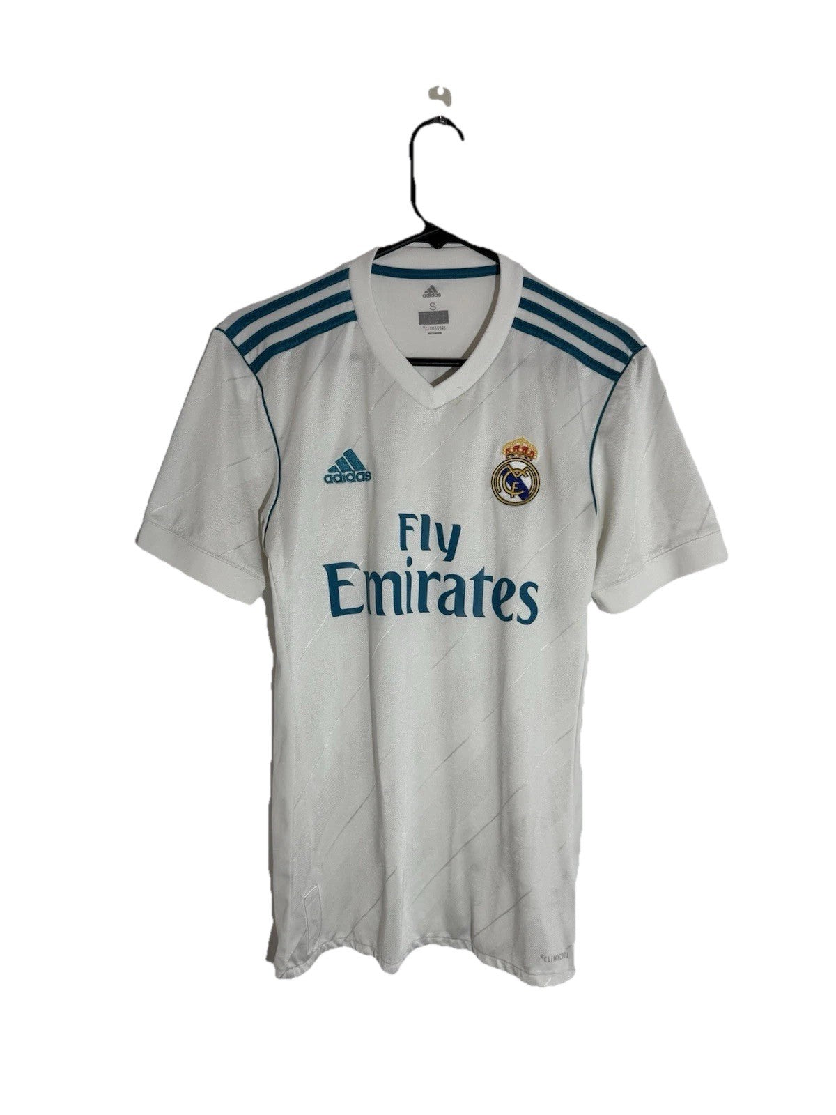 Real Madrid Varane #5 2017/18 Small Home Shirt Adidas Excellent Condition AZ8059