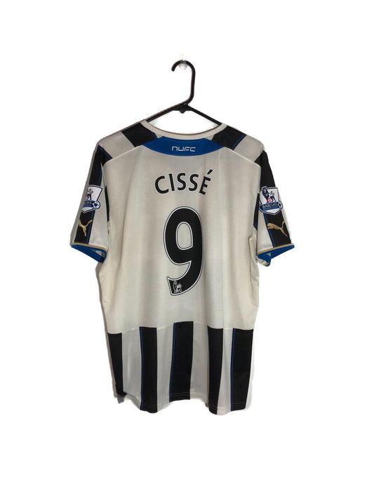 Newcastle United Cisse #9 2013/14 Medium Home Shirt Excellent Condition 743470