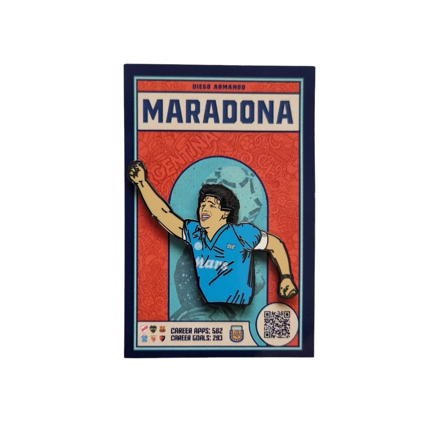 Diego Maradona - SCC Napoli Football Icon Pin Badge