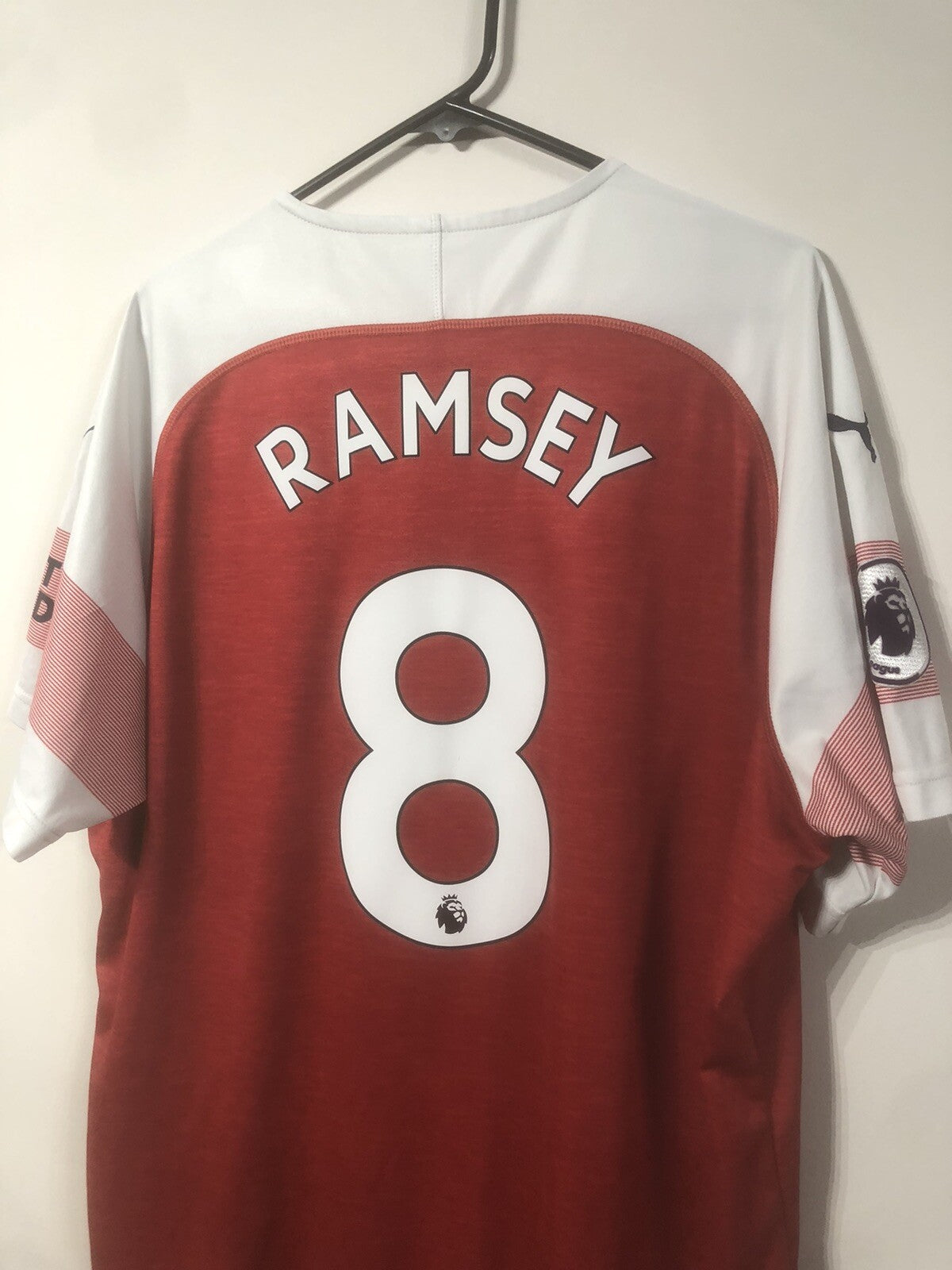 Arsenal Ramsey #8 2018/19 XXL Home Shirt Puma Excellent Condition 753209-12