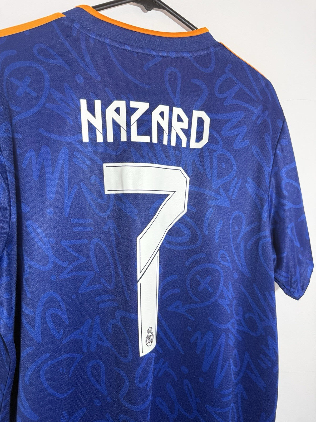 Real Madrid Hazard #7 2021/22 XL Away Shirt Excellent Condition H40942