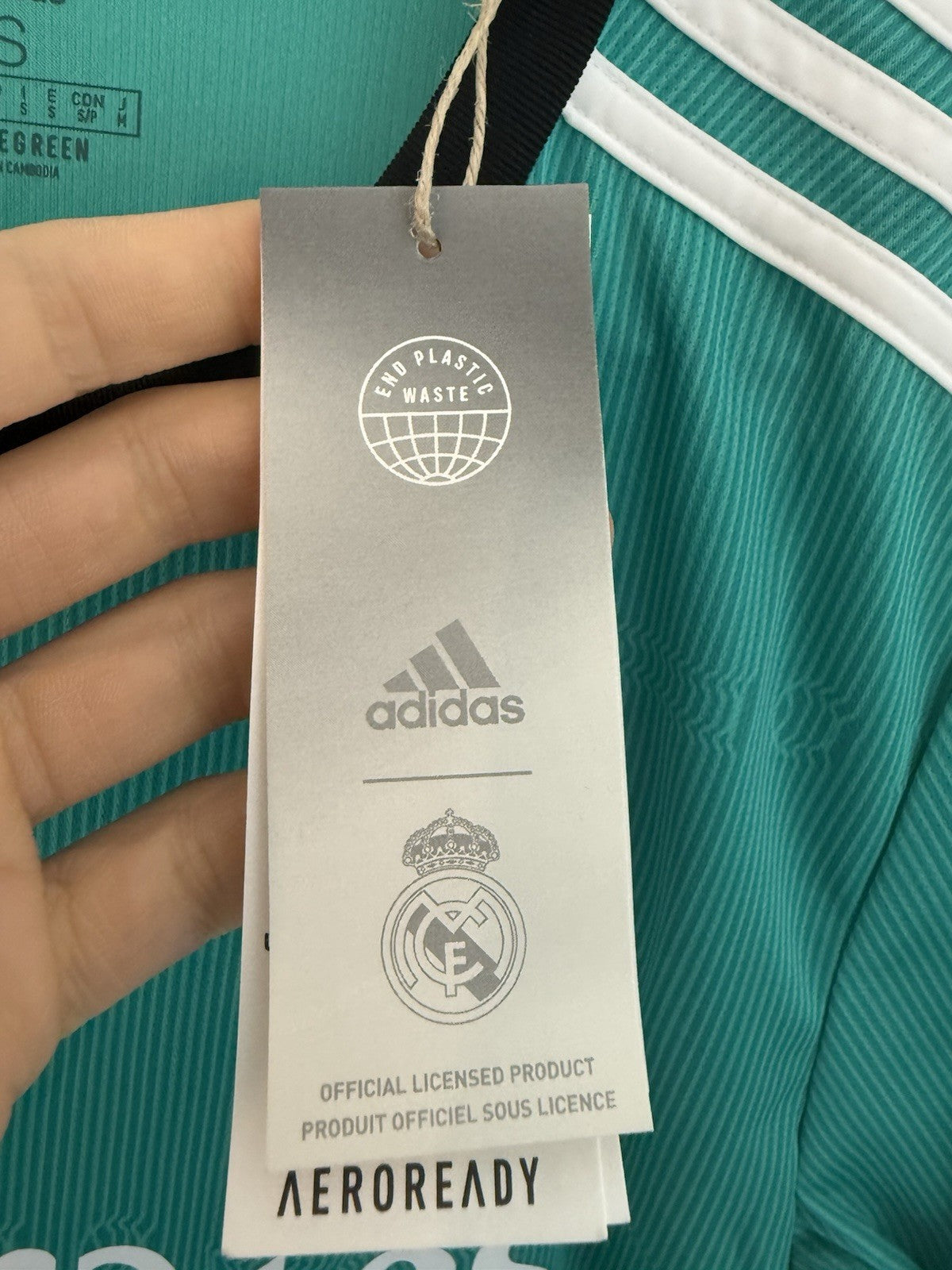 Real Madrid Hazard #7 2021/22 Small 3rd Shirt BNWT H40951