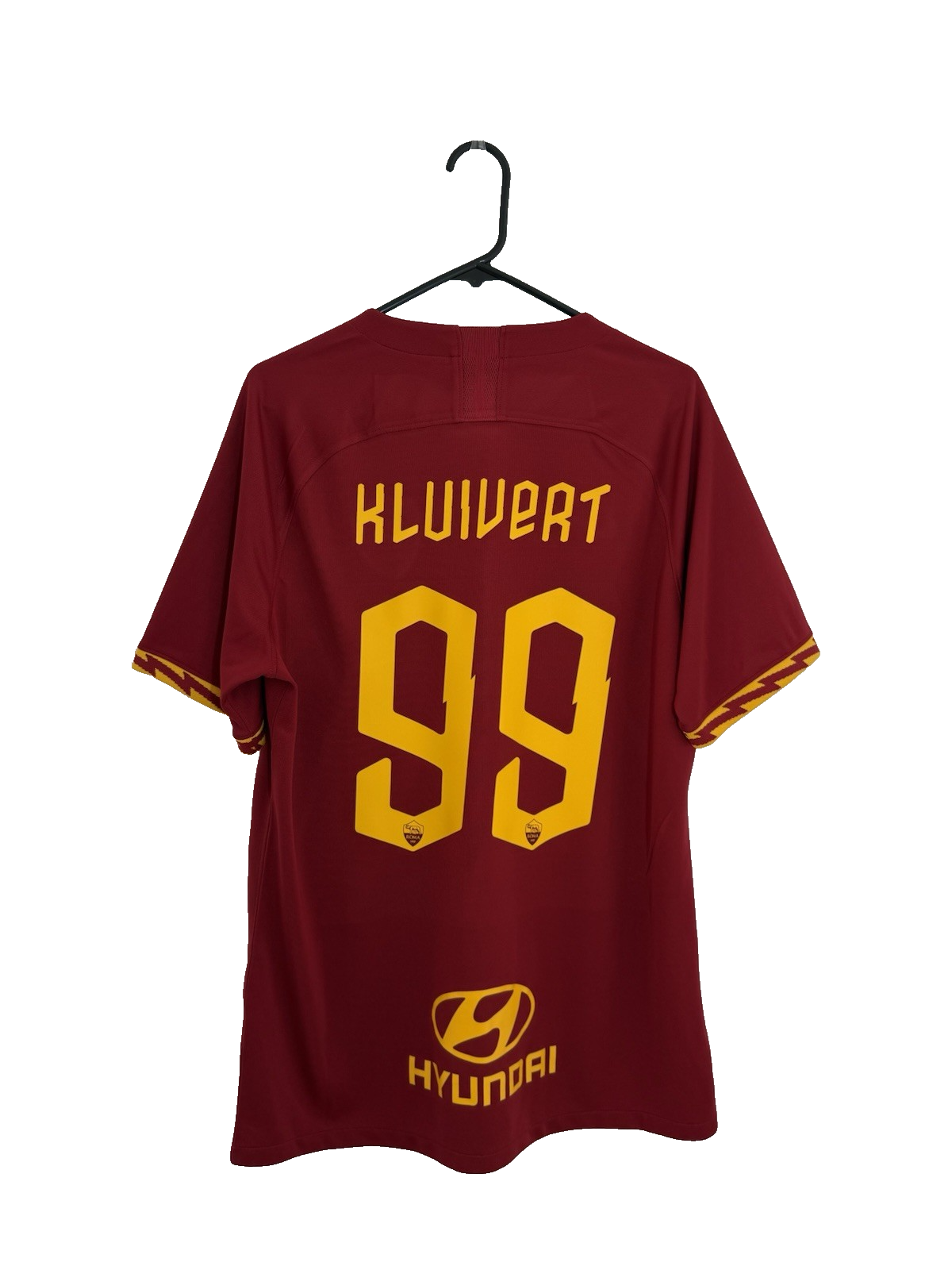 AS Roma Kluivert #99 2019/20 Large Away Shirt Excellent Condition AJ5559-613