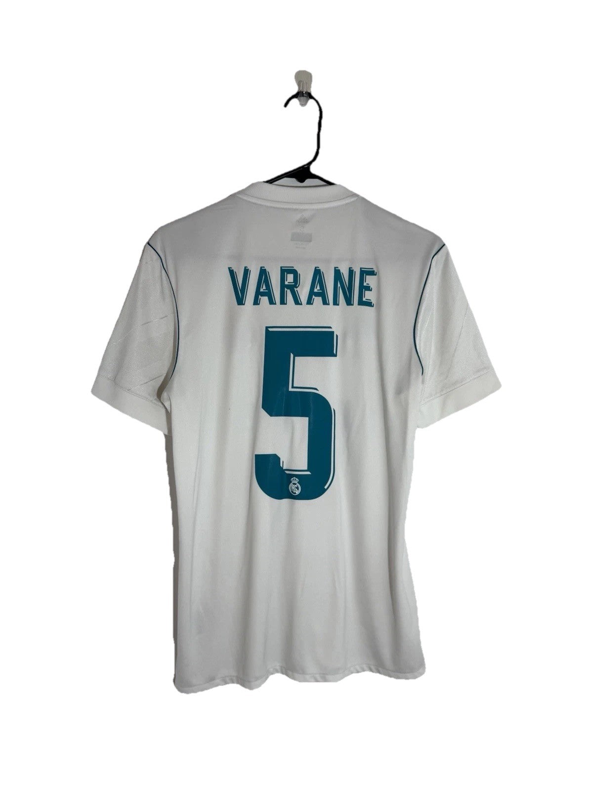 Real Madrid Varane #5 2017/18 Small Home Shirt Adidas Excellent Condition AZ8059