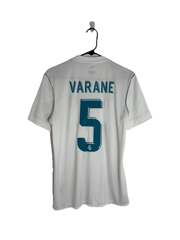 Real Madrid Varane #5 2017/18 Small Home Shirt Adidas Excellent Condition AZ8059