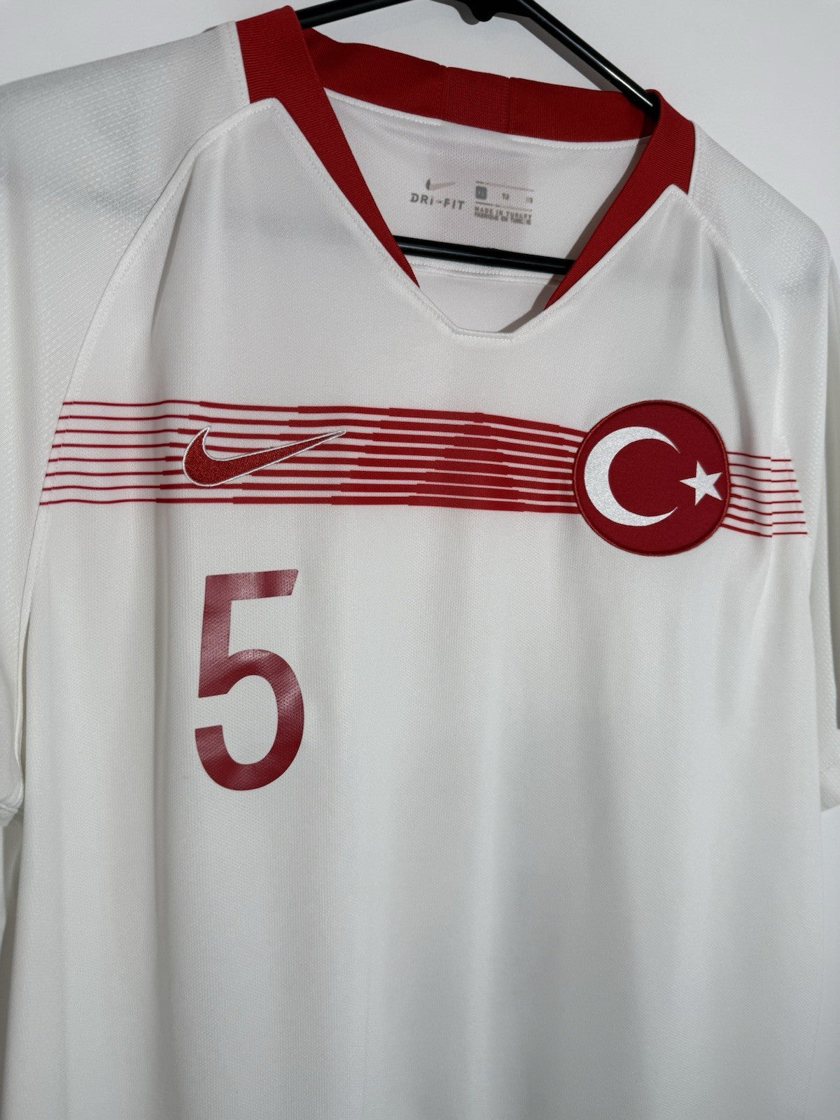Turkey Calhanoglu #5 2018 XL Away Shirt Nike Very Good Condition 893900-100