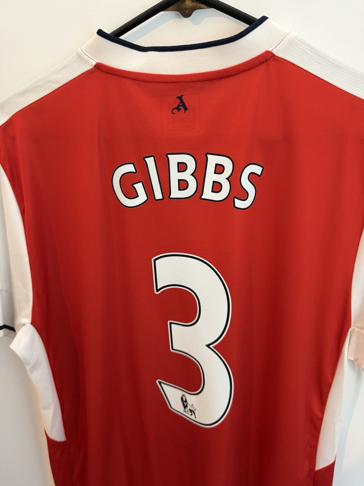 Arsenal Gibbs #3 2016/17 Large Home Shirt Excellent Condition 749712