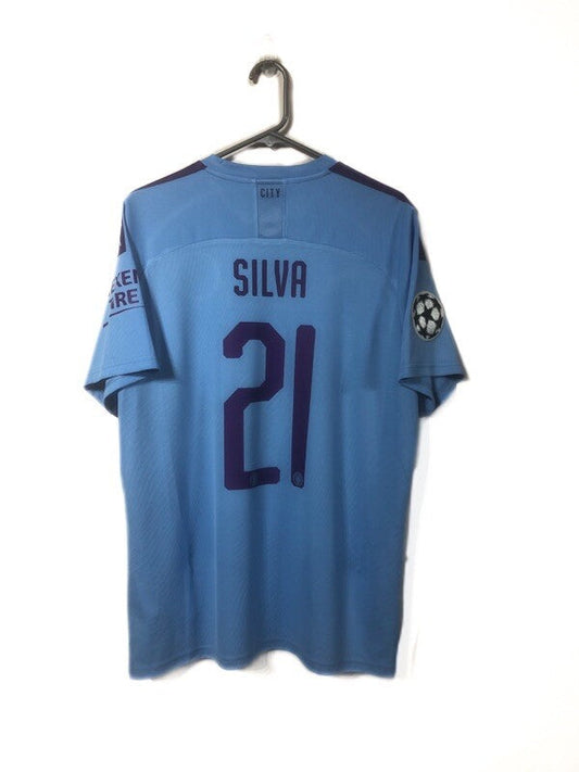 Manchester City Silva #21 2019/20 XL Home Shirt Excellent Condition 755586-01