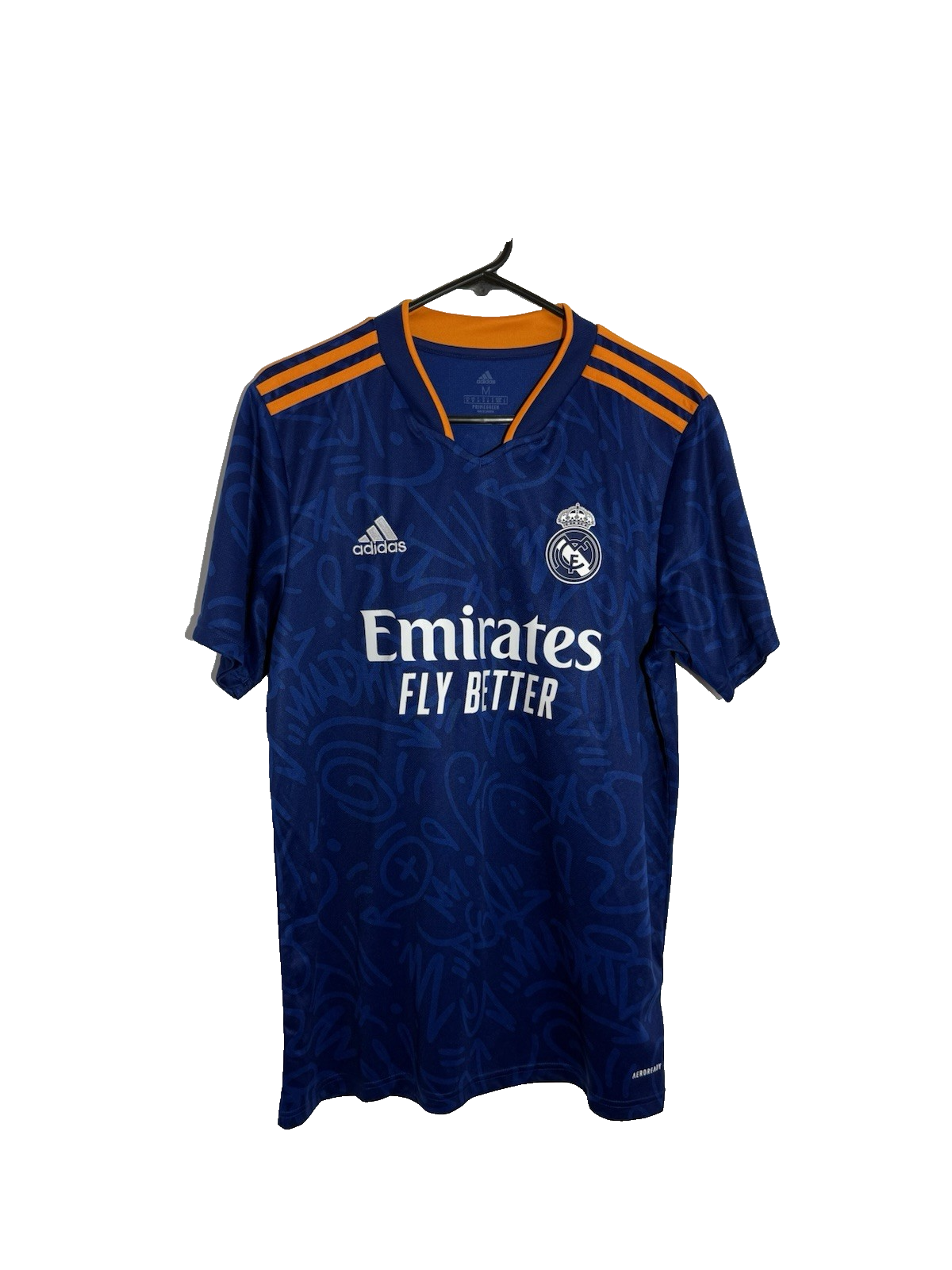 Real Madrid Hazard #7 2021/22 Medium Away Shirt Excellent Condition H40942