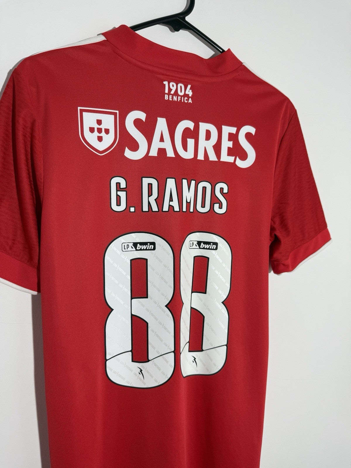 Benfica G. Ramos #88 2021/22 Small Home Shirt Excellent Condition GT9666