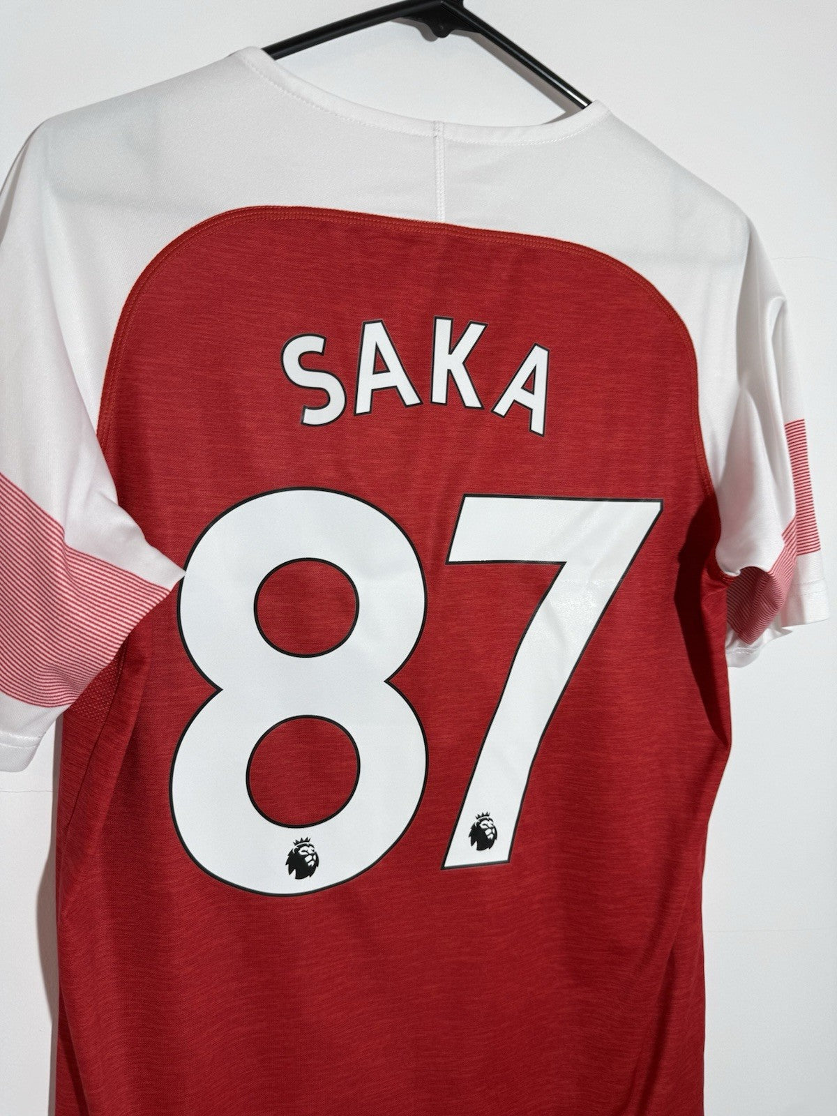 Arsenal Saka #87 2018/19 Medium Home Shirt Puma Excellent Condition 753209-12