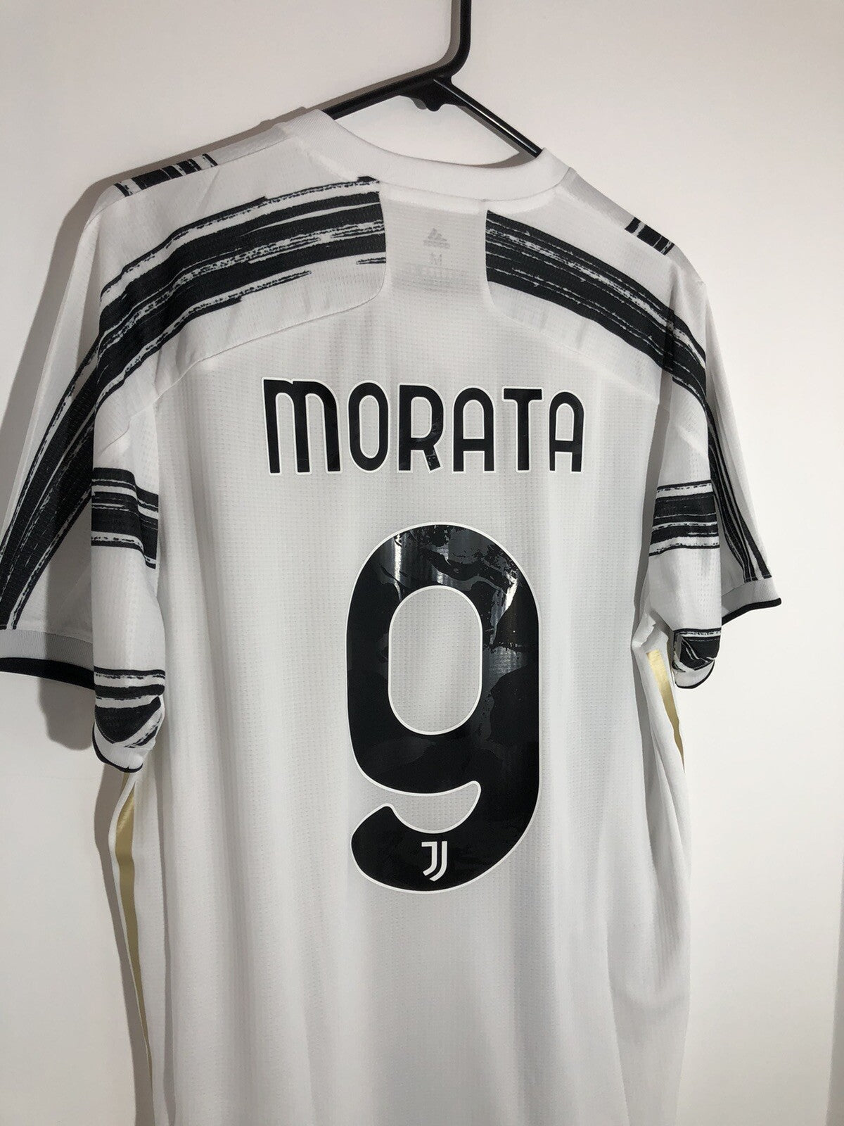Juventus Morata #9 2020/21 Medium Authentic Home Shirt BNWT GJ7601