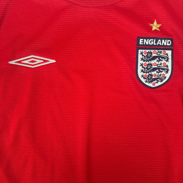 England 2004/2005/2006 Away Long Sleeve Football Shirt Medium