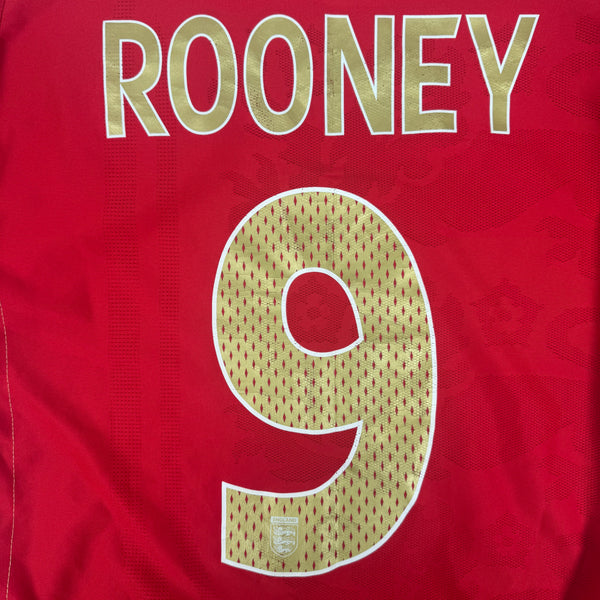 ROONEY 9 England 2006/2007/2008 Away Football Shirt Medium