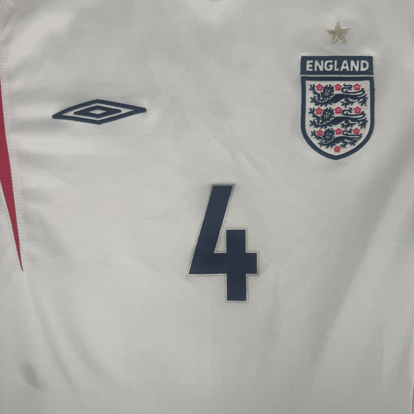 GERRARD 4 England 2006/2007/2008 Home Football Shirt Medium