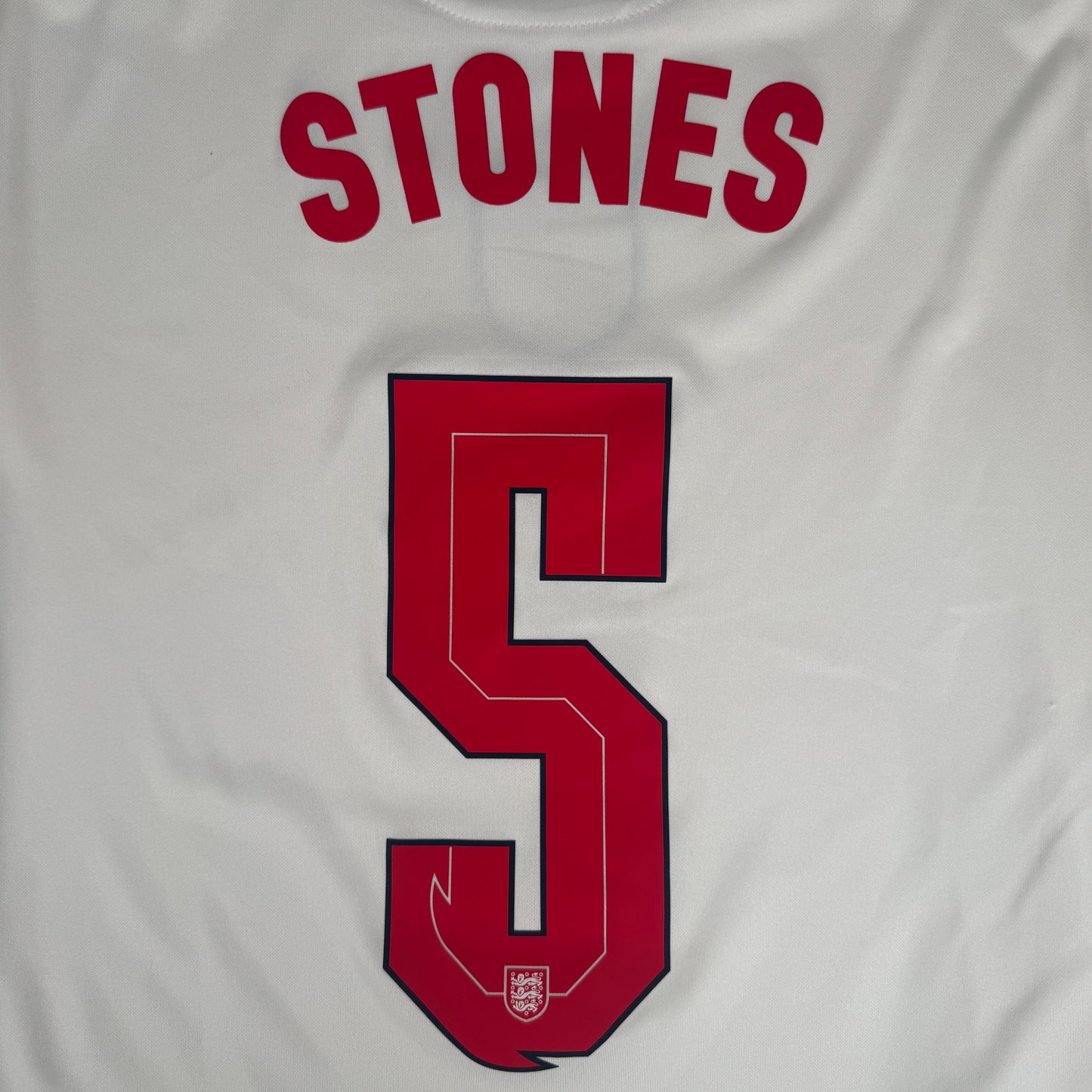 STONES 5 England 2020/2021/2022 Home Football Shirt XL