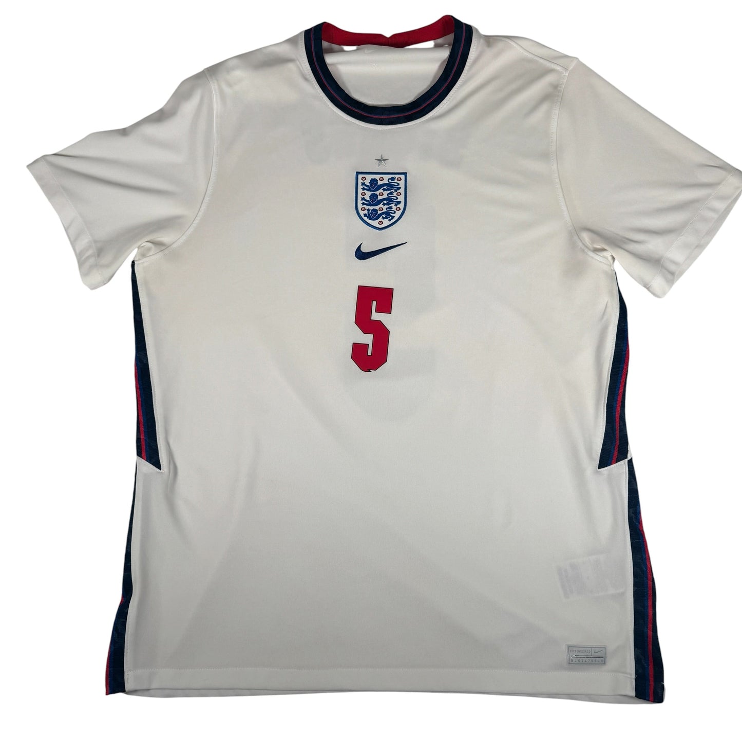 STONES 5 England 2020/2021/2022 Home Football Shirt XL