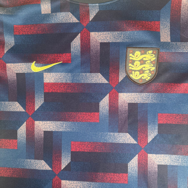 England 2024/2025 Academy Pro Pre-Match Training Football Shirt Large