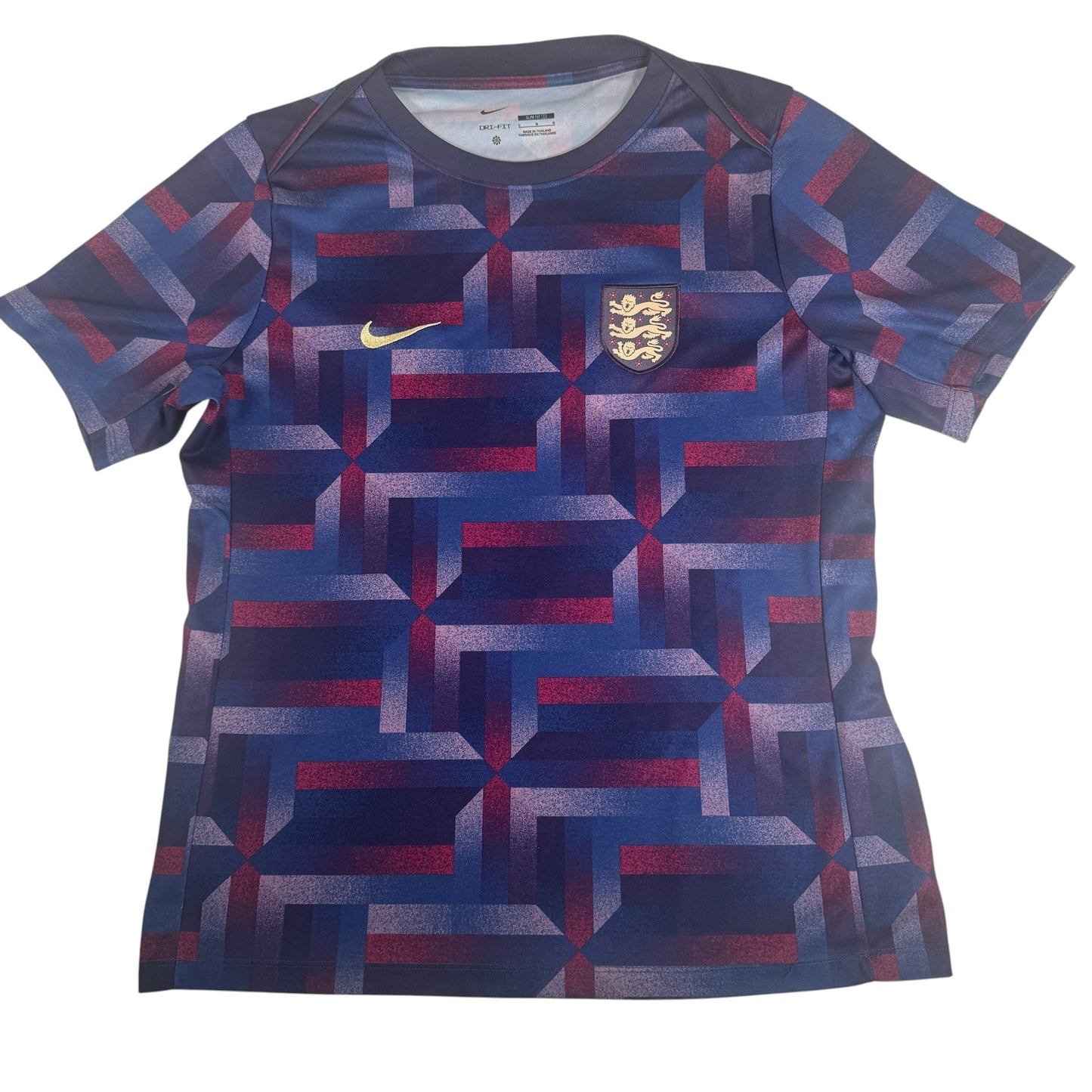 England 2024/2025 Academy Pro Pre-Match Training Football Shirt Large
