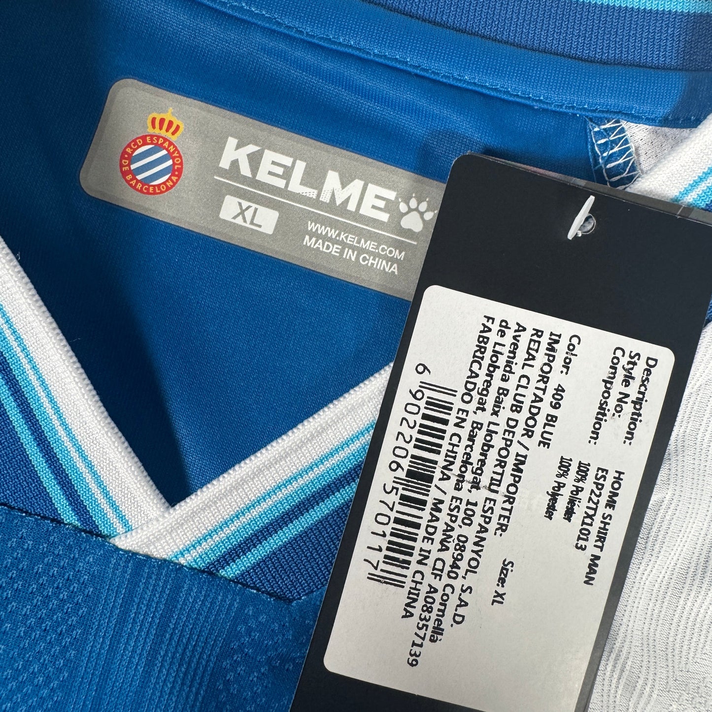Espanyol 2022/2023 Home Football Shirt XL BNWT