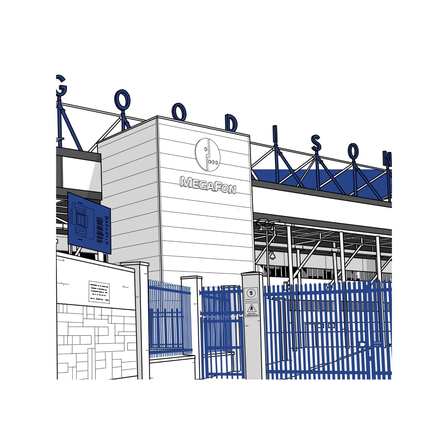 Everton Football Artwork - Goodison Park