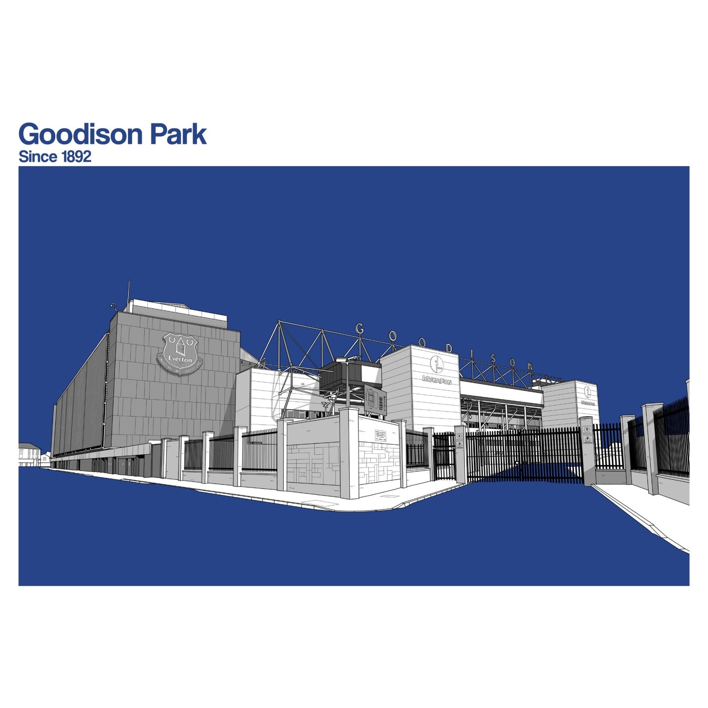 Everton Football Artwork - Goodison Park