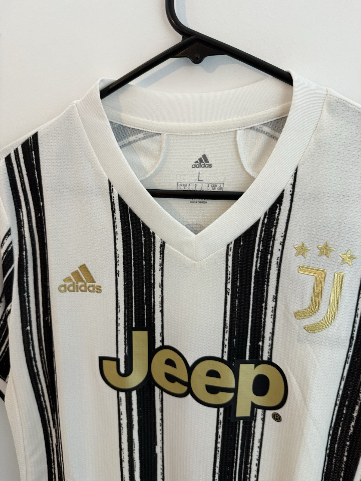Juventus Ronaldo #7 2020/21 Womens Large Home Authentic Shirt BNWT GC9086