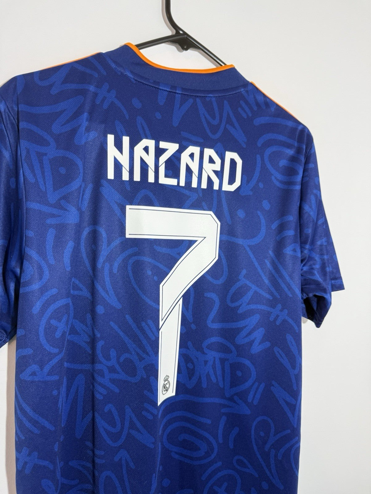 Real Madrid Hazard #7 2021/22 Medium Away Shirt Excellent Condition H40942