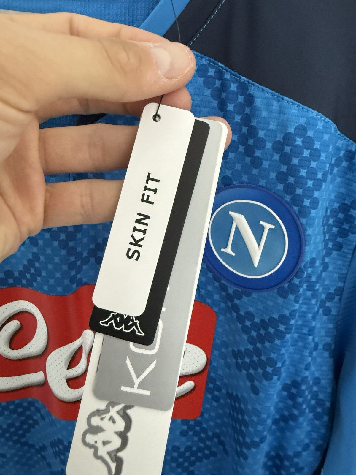 Napoli Insigne #24 2019/20 Kappa XL Slim Home Shirt BNWT 304NKF0