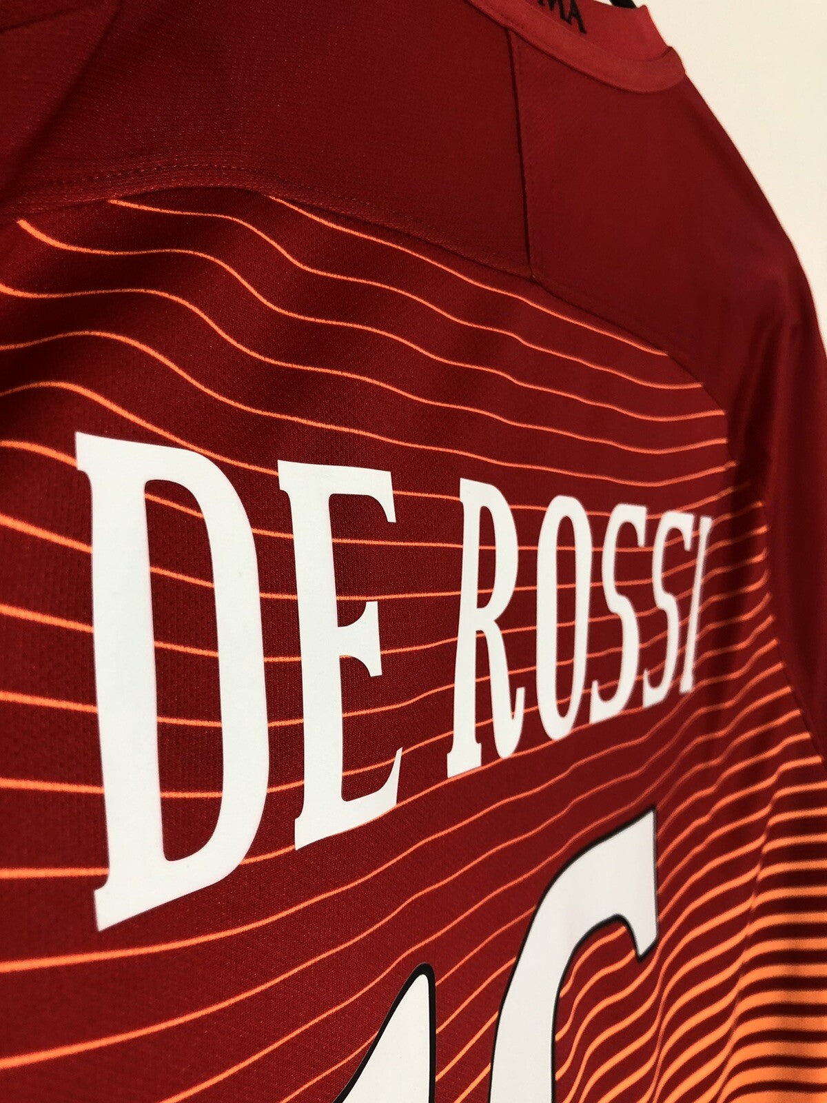 AS Roma De Rossi #16 2016/17 Medium 3rd Shirt Excellent Condition 776959-660