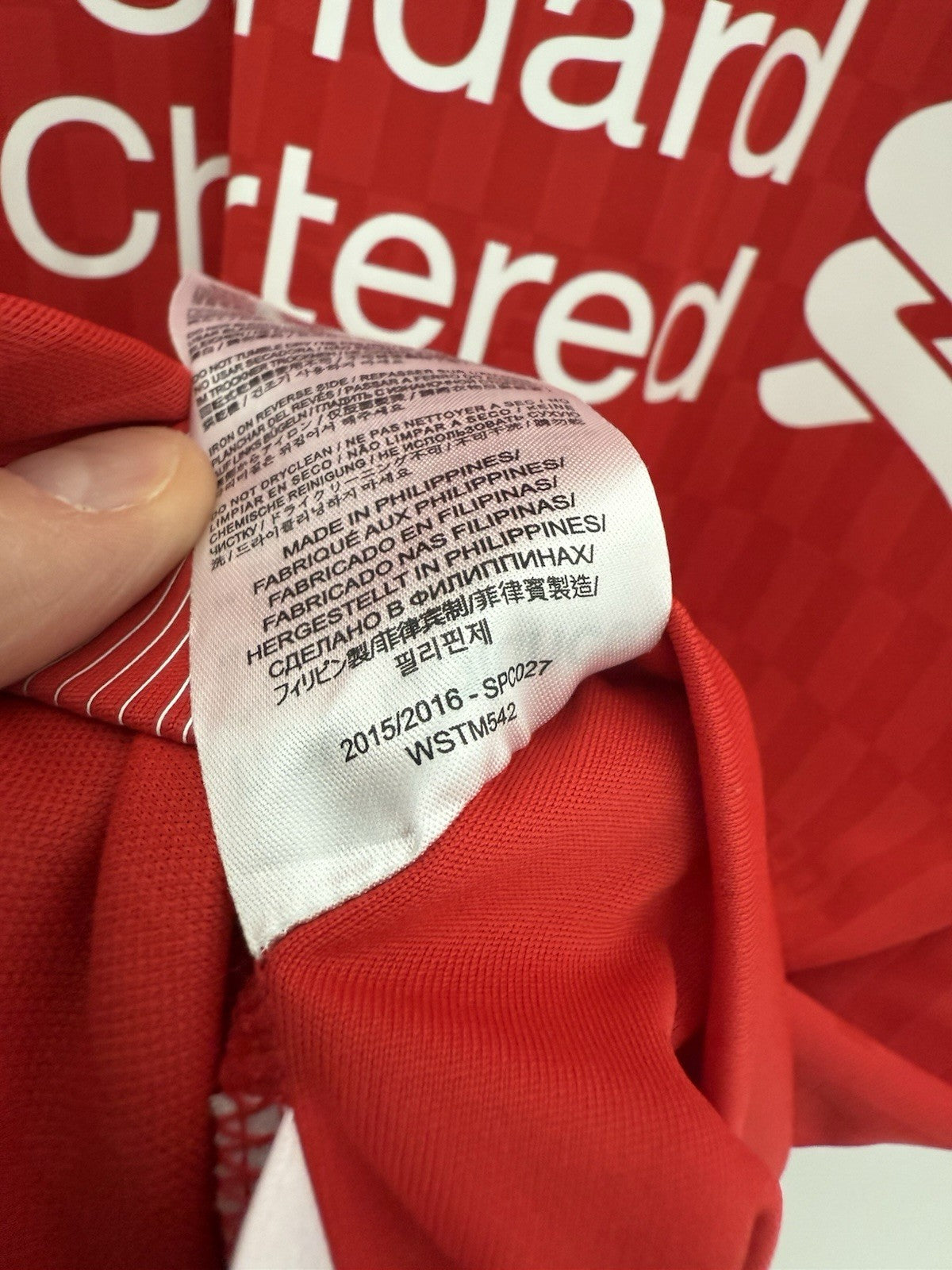 Liverpool Allen #24 2015/16 Large Home Shirt Excellent Condition WSTM542