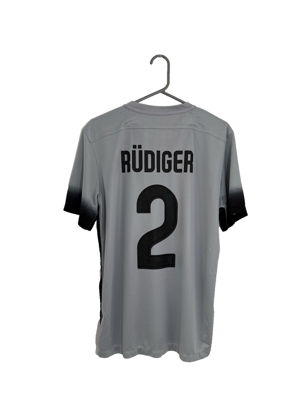 AS Roma Rudiger #2 2015/16 Large 3rd Shirt Excellent Condition 658920-013