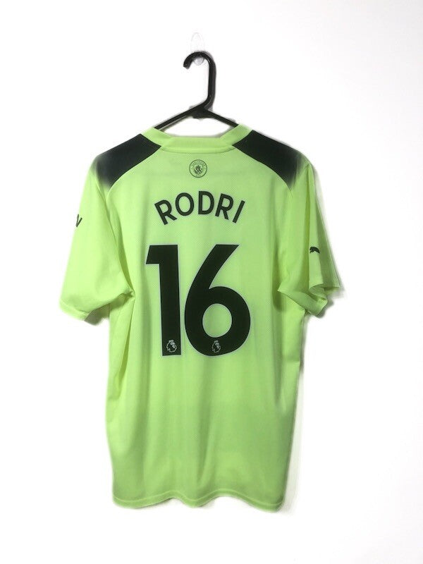 Manchester City Rodri #16 2022/23 Large 3rd Shirt Excellent Condition 765734-03