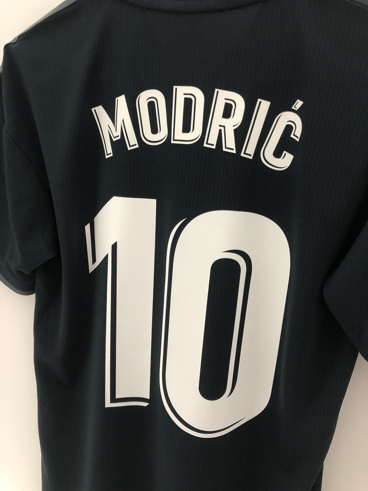 Real Madrid Modric #10 2018/19 Small Away Authentic Excellent Condition CY6329