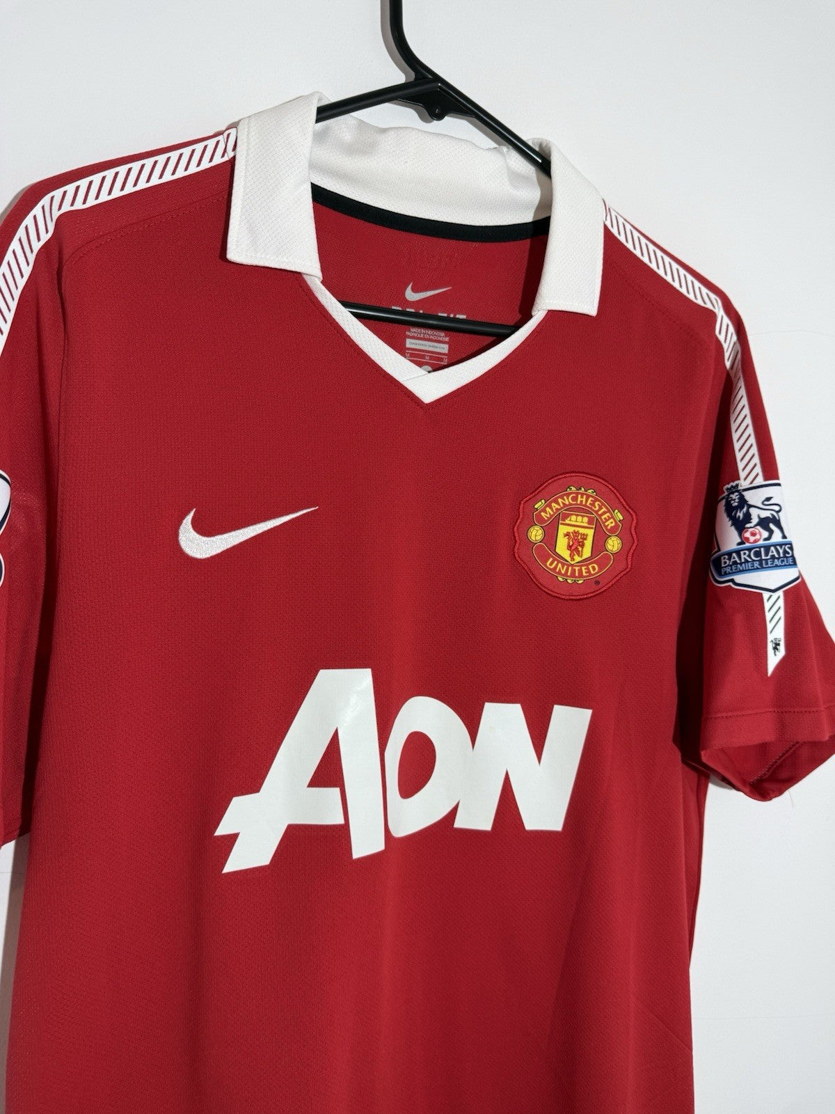 Man United Hargreaves #4 2010/11 Medium Home Excellent Condition 382469-623