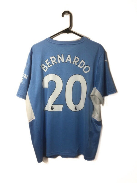 Manchester City Bernardo #20 2021/22 XL Home Shirt Excellent Condition 759202-01