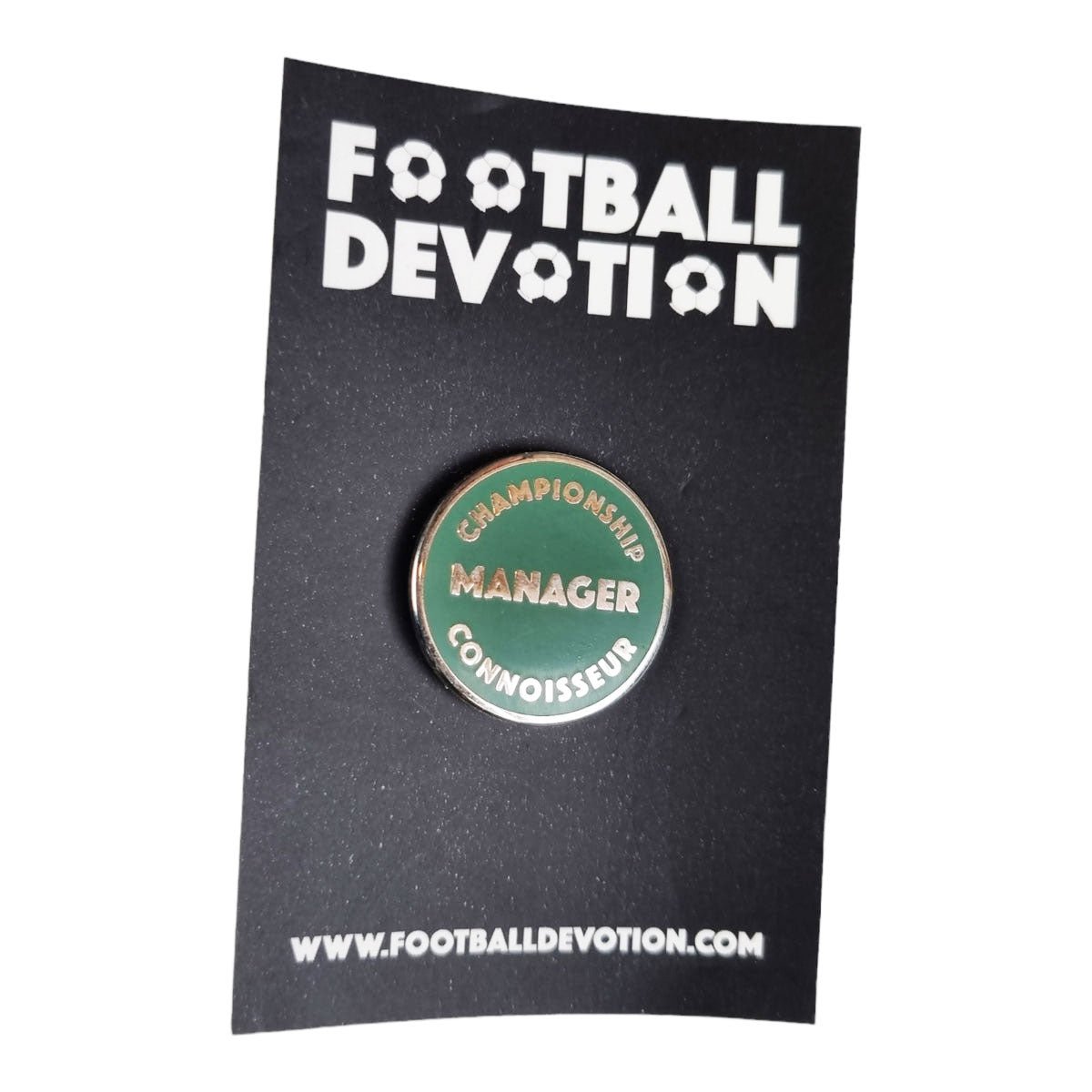 Football Devotion 'Championship Manager Connoisseur' Pin Badge