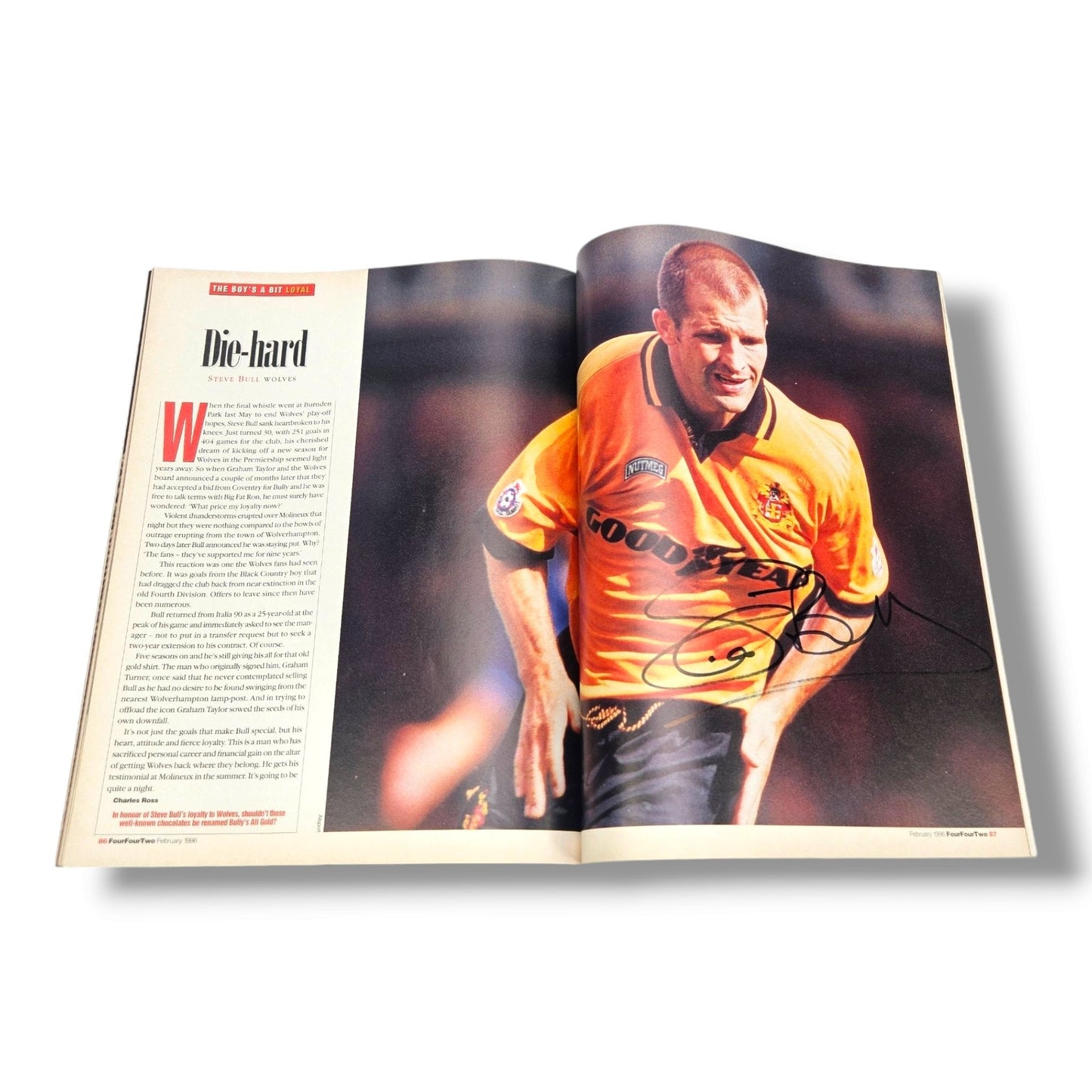 FOUR FOUR TWO MAGAZINE #18 February 1996 - Bryan Robson