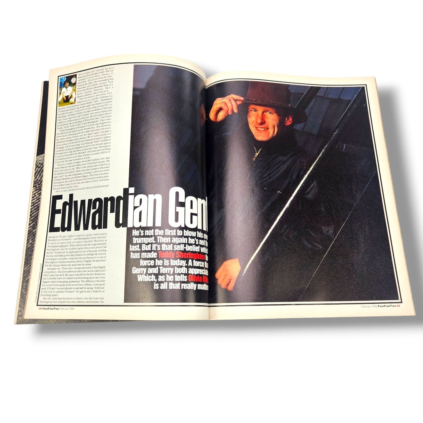 FOUR FOUR TWO MAGAZINE #18 February 1996 - Bryan Robson