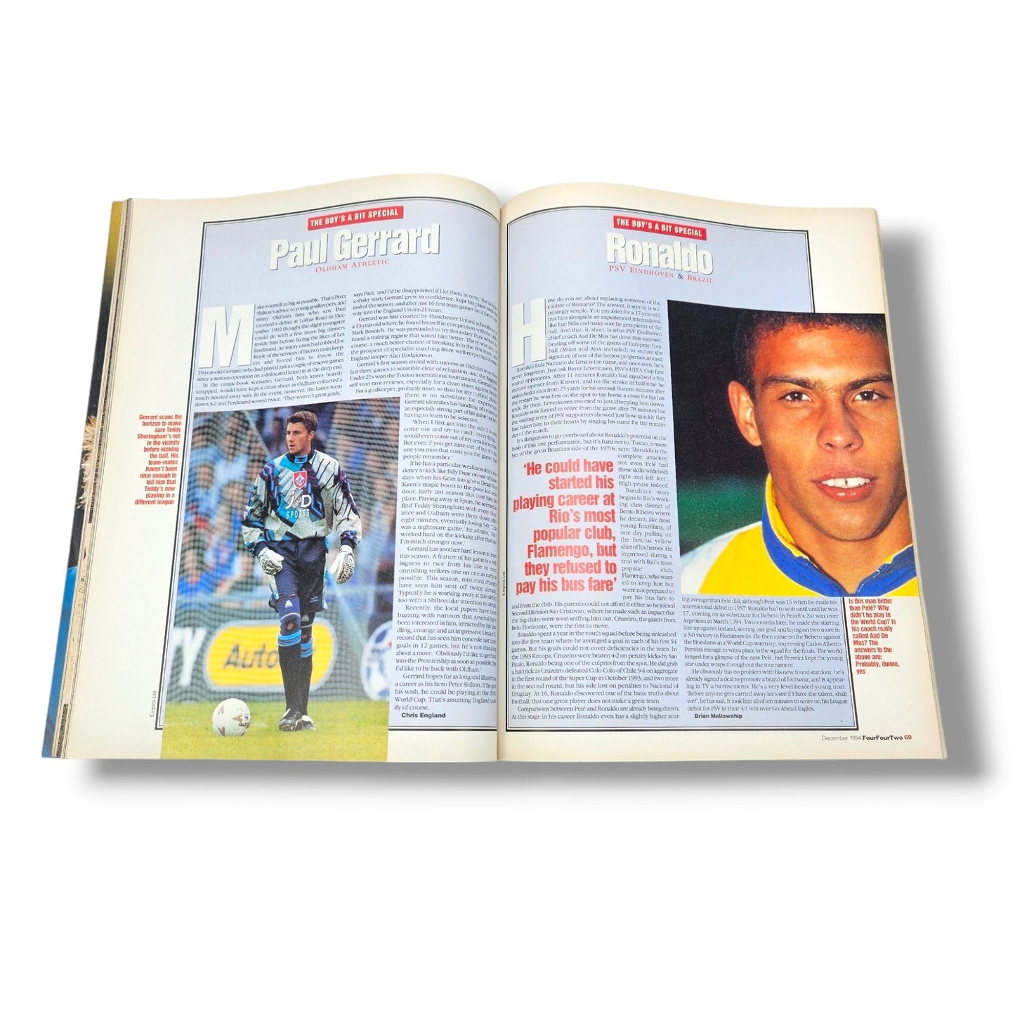 FOUR FOUR TWO MAGAZINE #4 December 1994 - Kevin Keegan