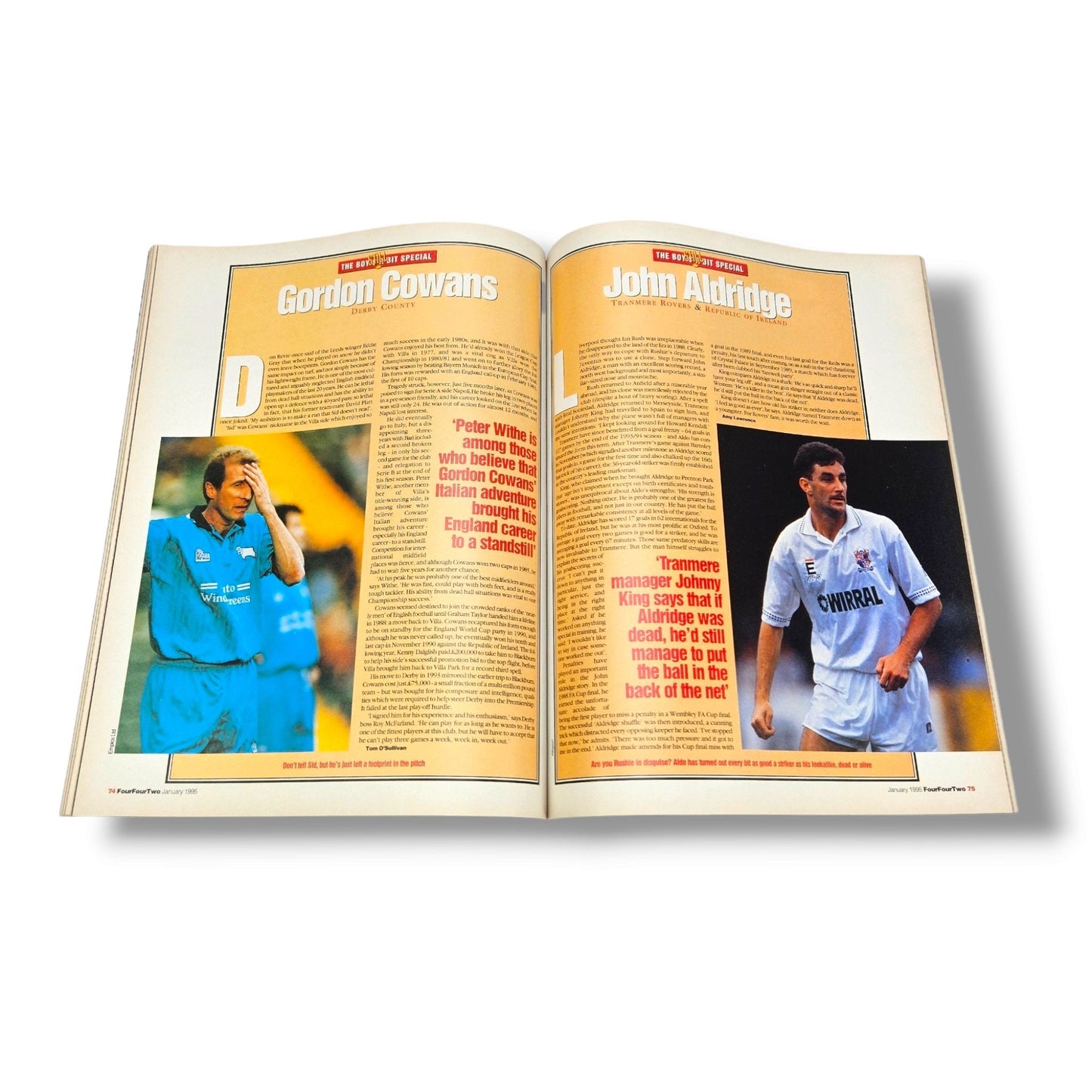 FOUR FOUR TWO MAGAZINE #5 January 1995 - Paul Ince
