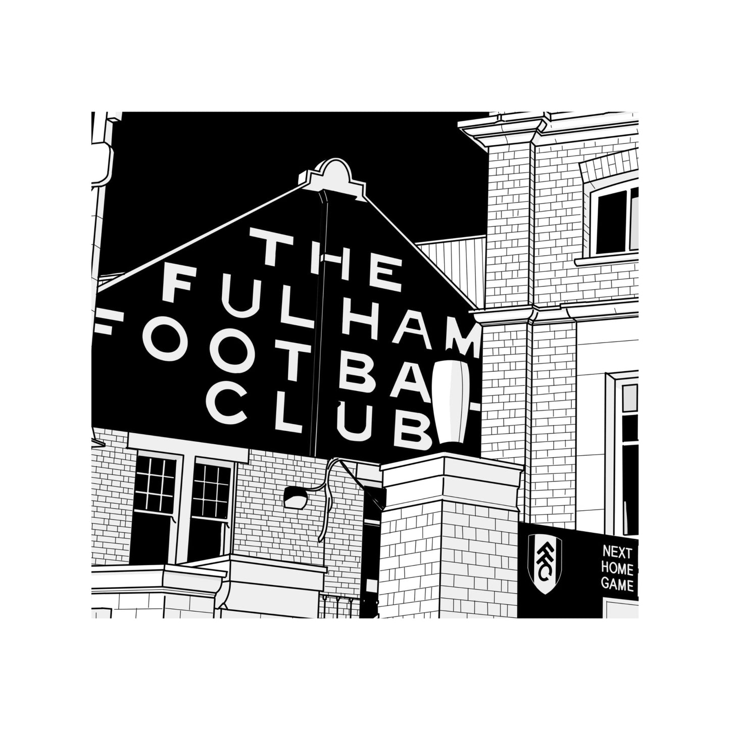 Fulham Football Artwork - Craven Cottage