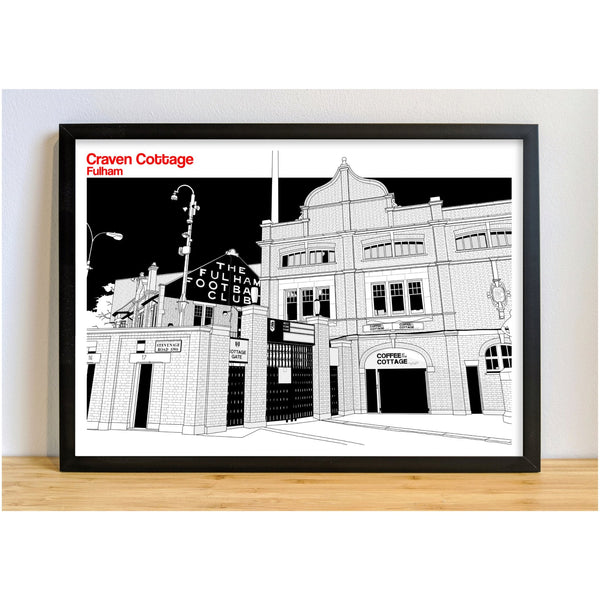 Fulham Football Artwork - Craven Cottage