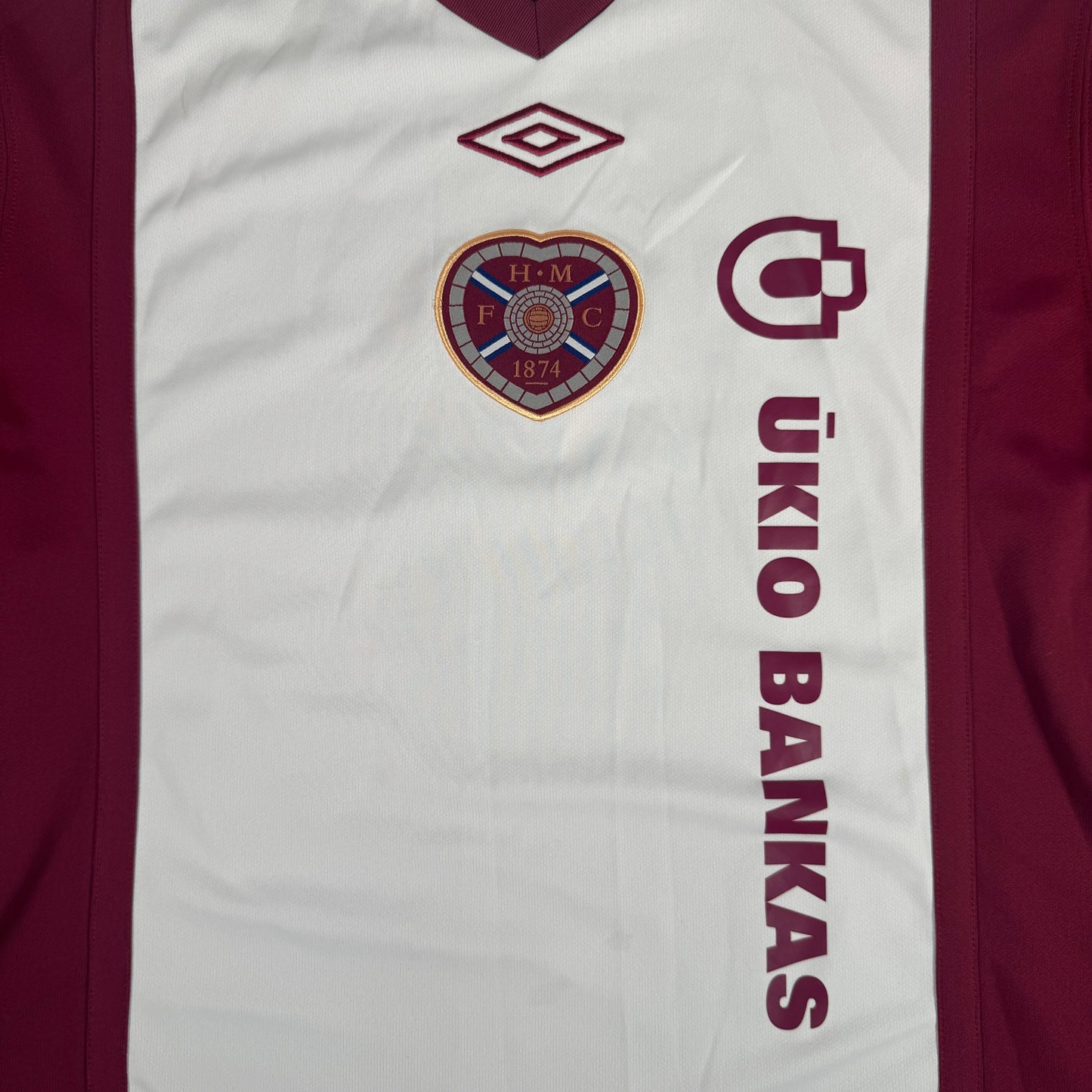 Hearts Heart of Midlothian 2010/2011 Home Football Shirt Large