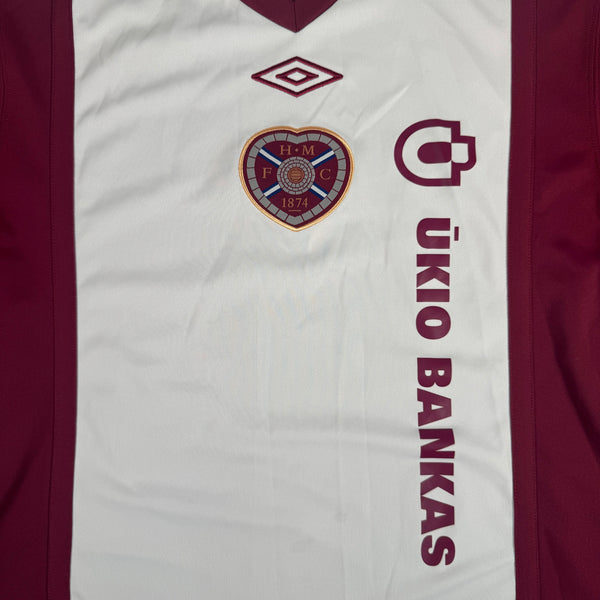 Hearts Heart of Midlothian 2010/2011 Home Football Shirt Large